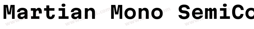 Martian Mono SemiCo字体转换